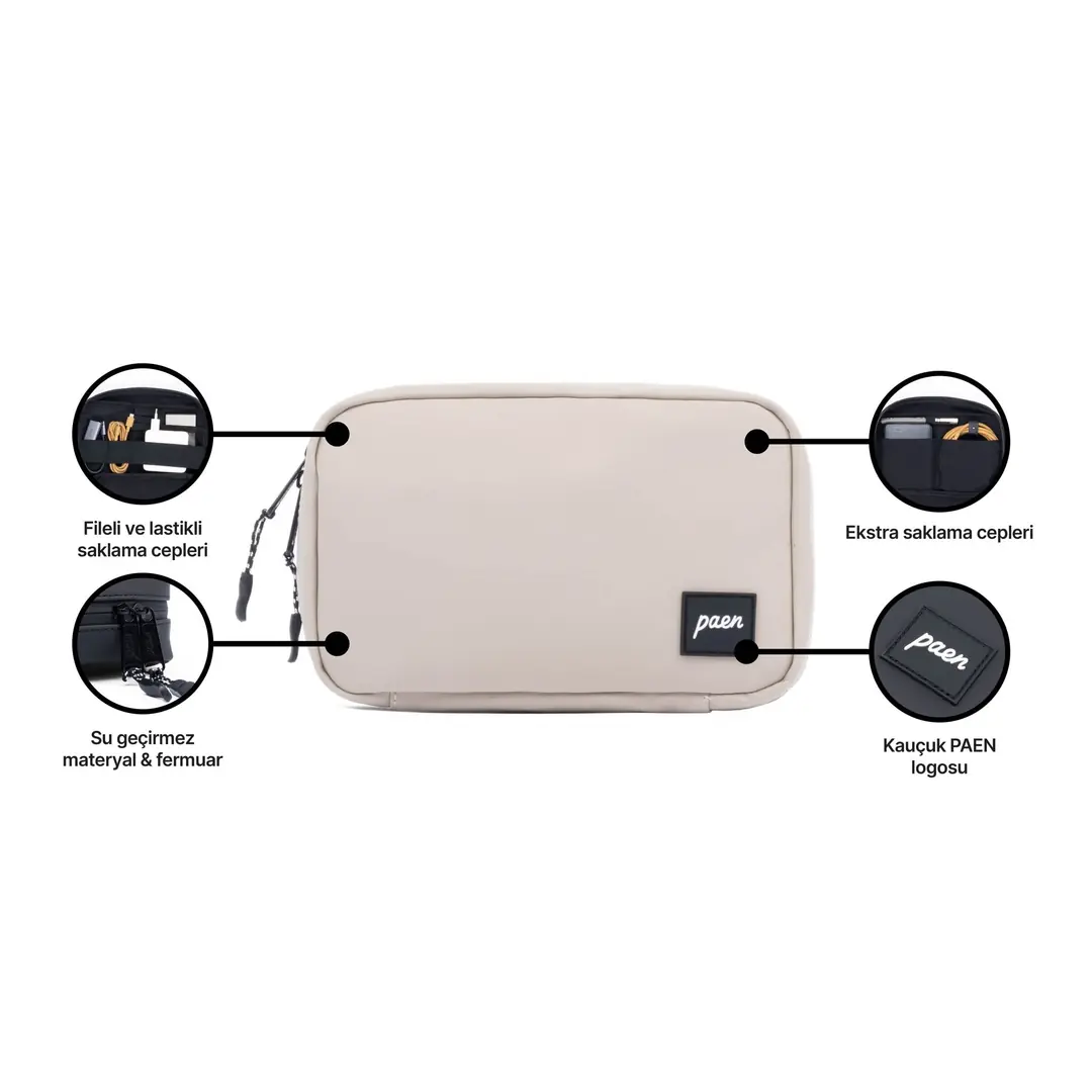 Grid Tech Organizer - Beige 5